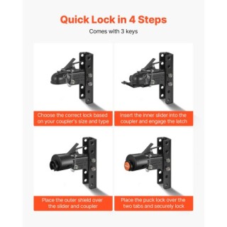 VEVOR Βαρέως Τύπου Κλείδωμα Κουμπώματος Τρέιλερ για 2-5/16 Ίντσες Q... VEVOR Βαρέως Τύπου Κλείδωμα Κουμπώματος Τρέιλερ για 2-5/16 Ίντσες Q...