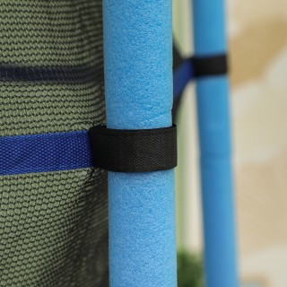 HOMCOM  Τραμπολίνο για Παιδιά με Δίχτυ Ασφαλείας και Επενδυμένους Σ...