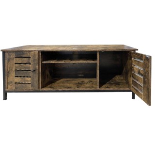 BAKAJI Φορητή Βάση Τηλεόρασης Ξύλινη με 2 Ράφια + Πόρτες Μοντέρνου ... BAKAJI Φορητή Βάση Τηλεόρασης Ξύλινη με 2 Ράφια + Πόρτες Μοντέρνου ...