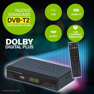 Kooper Κωδικοποιητής HD DVB-T2 HEVC H.265 με Dolby Digital Plus Koo...