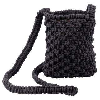 Villa dEste Home Μίνι Τσάντα Παραλίας με Πλεκτό Βαμβακερό Λουρί 13x...