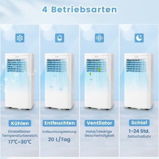 Costway Φορητό κλιματιστικό 2,5 KW με ενσωματωμένο αφυγραντήρα FP1... Costway Φορητό κλιματιστικό 2,5 KW με ενσωματωμένο αφυγραντήρα FP1...