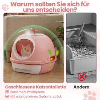 Costway Κλειστή Λεκάνη Άμμου με Καπάκι & Συρόμενο Δίσκο & Φτυάρι & ...