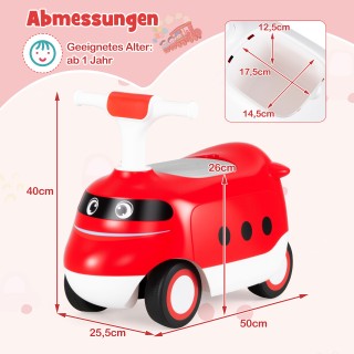 Costway Κόκκινο Παιδικό Αυτοκινητάκι με Κλάξον & Αποθηκευτικό Χώρο ... Costway Κόκκινο Παιδικό Αυτοκινητάκι με Κλάξον & Αποθηκευτικό Χώρο ...