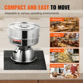 VEVOR Ηλεκτρικό Δονητικό Κοσκίνισμα με 10+60 Πλέγμα Αυτόματου Κόσκ... VEVOR Ηλεκτρικό Δονητικό Κοσκίνισμα με 10+60 Πλέγμα Αυτόματου Κόσκ...