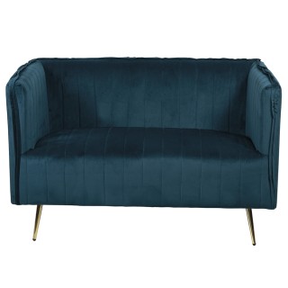 Galileo Διθέσιος vintage καναπές ottanio 126x75x82 cm από ξύλο με π...