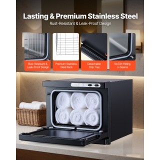 VEVOR Μαύρος Ζεστός Θερμαντήρας Πετσετών 8L με Κλιπ & Ανοξείδωτη Σχ... VEVOR Μαύρος Ζεστός Θερμαντήρας Πετσετών 8L με Κλιπ & Ανοξείδωτη Σχ...