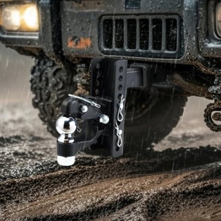 VEVOR Πείρος ρυμούλκησης 2 ιντσών Υποδοχή Γάντζου 2.5-3 ιντσών Δακτ...