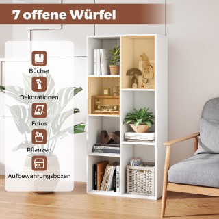 Costway Λευκή Ελεύθερη Κυβική Ραφιέρα με 7 Θέσεις, Κατακόρυφη ή Ορι... Costway Λευκή Ελεύθερη Κυβική Ραφιέρα με 7 Θέσεις, Κατακόρυφη ή Ορι...