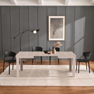 Επεκτεινόμενο Τραπέζι Φαγητού έως 6 Θέσεις 80 x 76 x 120-200cm Δρυς...