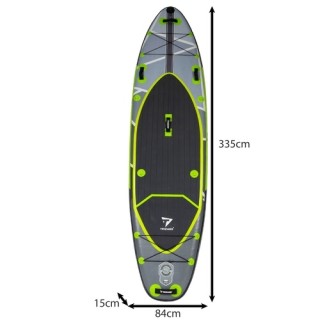 Φουσκωτή Σανίδα SUP 335cm με Πλήρες Σετ Αξεσουάρ – Γκρι 25259 Trizand