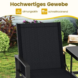 Costway Διθέσιος Κήπου Με Τραπέζι - Καναπές με Αναπνέον Ύφασμα για ...