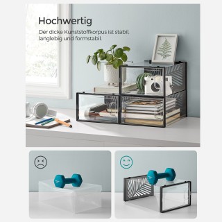 SONGMICS Σετ 18 Κουτιά Αποθήκευσης Παπουτσιών 33 x 23 x 14 cm Μαύρα... SONGMICS Σετ 18 Κουτιά Αποθήκευσης Παπουτσιών 33 x 23 x 14 cm Μαύρα...