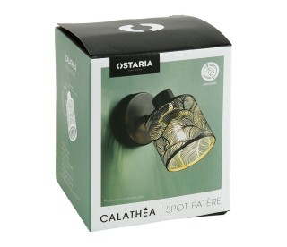 Ostaria Σποτ 1 Αμπαζούρ Μεταλλικό Μαύρο Και Χρυσό Καλλιθέα -36211 Ostaria Σποτ 1 Αμπαζούρ Μεταλλικό Μαύρο Και Χρυσό Καλλιθέα -36211