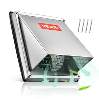 VEVOR Εξωτερικό Εξαεριστικό Κάλυμμα Τοίχου Ανοξείδωτο Ατσάλι 97mm -... VEVOR Εξωτερικό Εξαεριστικό Κάλυμμα Τοίχου Ανοξείδωτο Ατσάλι 97mm -...