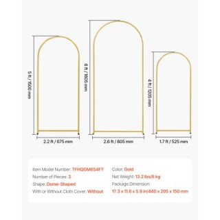 VEVOR Σετ Μεταλλικών Αψίδων για Φόντο, 3 Σταντ με Θήκη Σύνδεσης για... VEVOR Σετ Μεταλλικών Αψίδων για Φόντο, 3 Σταντ με Θήκη Σύνδεσης για...