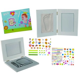 BAKAJI Διπλή Κορνίζα Φωτογραφιών με Ζυμαρικά Μοντελοποίησης 250 γρ ...