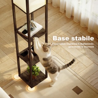 HOMCOM Λάμπα Δαπέδου με Ράφια, Ρυθμιζόμενο Φωτισμό, Διακόπτη Ποδιού... HOMCOM Λάμπα Δαπέδου με Ράφια, Ρυθμιζόμενο Φωτισμό, Διακόπτη Ποδιού...