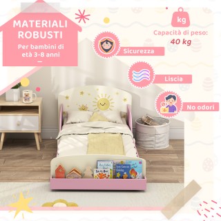 AIYAPLAY Κρεβάτι για Παιδιά 3-8 Ετών Χαμηλό από Ξύλο με Χώρο Αποθήκ...