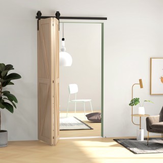 HOMCOM Κιτ για Πτυσσόμενη Συρόμενη Πόρτα από Μαύρο Ανθρακούχο Χάλυβ... HOMCOM Κιτ για Πτυσσόμενη Συρόμενη Πόρτα από Μαύρο Ανθρακούχο Χάλυβ...