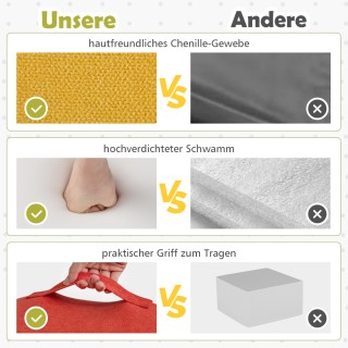 Costway Σετ Αναρρίχησης και Σκαρφαλώματος για Νήπια με Μαλακό Ύφασμ...