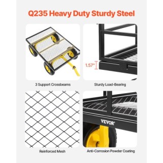 VEVOR Ατσάλινο Καρότσι Κήπου 1200lb Βαρέως Τύπου με 13in Ελαστικά Z... VEVOR Ατσάλινο Καρότσι Κήπου 1200lb Βαρέως Τύπου με 13in Ελαστικά Z...