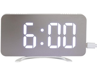 Ρολόι Ξυπνητήρι με Οθόνη LED καθρέφτη RGB 15,8 x 1,3 x 7,8 cm HT0... Ρολόι Ξυπνητήρι με Οθόνη LED καθρέφτη RGB 15,8 x 1,3 x 7,8 cm HT0...