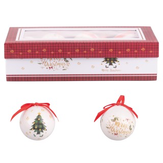 Galileo Σετ 7 Χριστουγεννιάτικες Μπάλες με Φιόγκο 75 εκ. σε Διογκωμ...