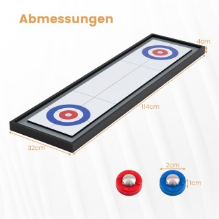 Costway 114 CM Επιτραπέζιο Shuffleboard & Curling 2-σε-1 Παιχνίδι μ... Costway 114 CM Επιτραπέζιο Shuffleboard & Curling 2-σε-1 Παιχνίδι μ...