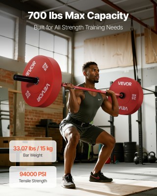 VEVOR Μπάρα Άρσης Βαρών 180cm, Κατάλληλη για Δίσκους Βάρους 2 Ίντσε... VEVOR Μπάρα Άρσης Βαρών 180cm, Κατάλληλη για Δίσκους Βάρους 2 Ίντσε...