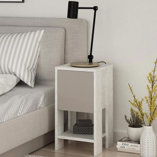 Shally Dogan Κομοδίνο Ντουλάπι με 2 Ράφια και Πόρτα Ανακλινόμενη Τα...