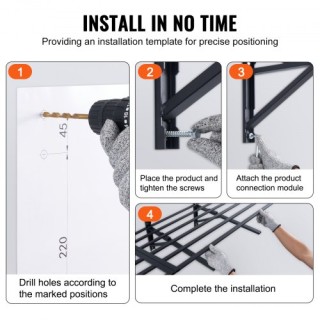 VEVOR Ράφια Αποθήκευσης Γκαράζ, Σετ 2 τμχ ZXCKGBHSSCD72F9WLV0 VEVOR Ράφια Αποθήκευσης Γκαράζ, Σετ 2 τμχ ZXCKGBHSSCD72F9WLV0