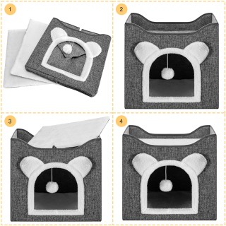 BAKAJI Σπίτι Γάτας με Είσοδο Τόξου και Ονυχοδρόμιο 40x38cm 02842216 BAKAJI Σπίτι Γάτας με Είσοδο Τόξου και Ονυχοδρόμιο 40x38cm 02842216