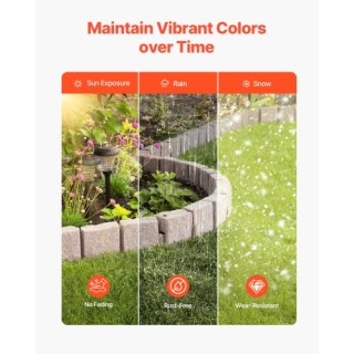 VEVOR Πέτρινο Περίγραμμα Κήπου Ανθεκτικό στο Ξεθώριασμα RZSPZZCCMH0... VEVOR Πέτρινο Περίγραμμα Κήπου Ανθεκτικό στο Ξεθώριασμα RZSPZZCCMH0...