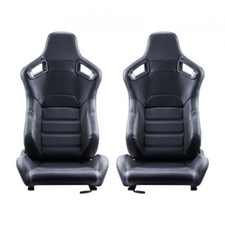 VEVOR Διπλό Σετ Αγωνιστικών Καθισμάτων Ρυθμιζόμενη Αγωνιστική Καρέκ...