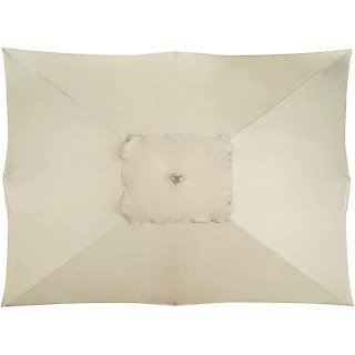 BAKAJI Ομπρέλα Κήπου Κεντρικού Πυλώνα 3x4 Μέτρα Πλήρης Άμμος με 8 Α...