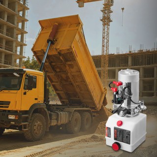 VEVOR 4L Υδραυλική Μονάδα, Αντλία Μονής Ενέργειας με Μέγιστη Πίεση ...