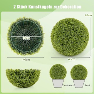 Costway Διακοσμητικές Τεχνητές Μπάλες Μπούξουμ 50 εκ. από Υψηλής Πο... Costway Διακοσμητικές Τεχνητές Μπάλες Μπούξουμ 50 εκ. από Υψηλής Πο...