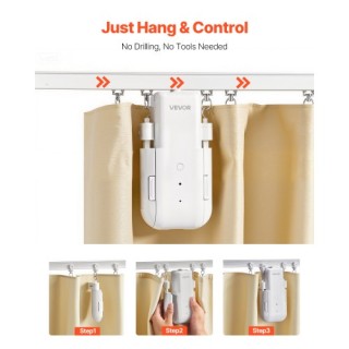 VEVOR Ηλεκτρικός Αυτόματος Ανοιχτήρας Κουρτινών για U/I σχήματος Ρά... VEVOR Ηλεκτρικός Αυτόματος Ανοιχτήρας Κουρτινών για U/I σχήματος Ρά...