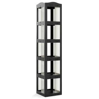 Costway Περιστρεφόμενο Ράφι Βιβλιοθηκών 360° Πτυσσόμενο Ορθοστάτη Δ...