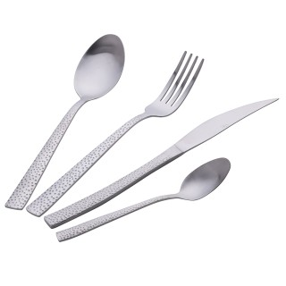 Villa dEste Home Σετ 24 Ανοξείδωτα Μαχαιροπήρουνα με Ανάγλυφη Ασημέ...