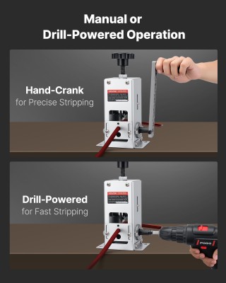 VEVOR Χειροκίνητο Μηχάνημα Απογύμνωσης Καλωδίων 1.5-30mm για Ανακύκ... VEVOR Χειροκίνητο Μηχάνημα Απογύμνωσης Καλωδίων 1.5-30mm για Ανακύκ...