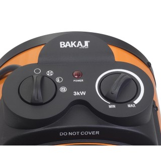 BAKAJI Βιομηχανικός Θερμοανεμιστήρας με Κεραμικά Στοιχεία 2000W Ηλε...