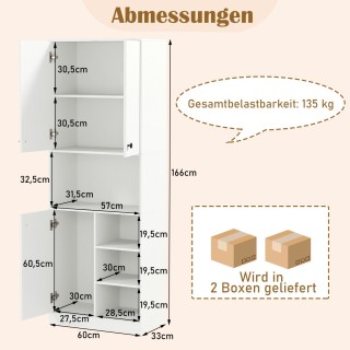 Πολυλειτουργικό Ντουλάπι Κουζίνας με Ράφι Φούρνου Μικροκυμάτων και ...