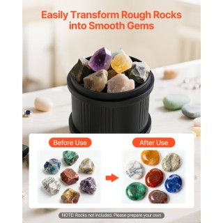 VEVOR Εργαλείο Λείανσης Πετρών με 4 Ταχύτητες και Χρονοδιακόπτη 9 Η...