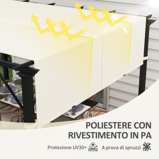 Outsunny Κάλυμμα για Κιόσκι Πέργκολα 3x3 μ από Πολυεστέρα με Τσέπες...