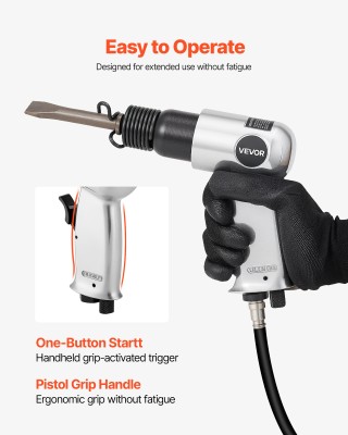 VEVOR Πνευματικό Σφυρί Air Hammer 4500 BPM με Needle Scaler & 4 Καλ...