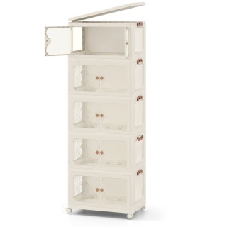 Πλαστικός Αποθηκευτικός Κάδος 265L με Διαφανείς Πόρτες, Ρόδες και Μ... Πλαστικός Αποθηκευτικός Κάδος 265L με Διαφανείς Πόρτες, Ρόδες και Μ...