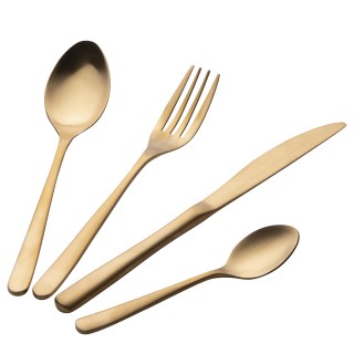 Galileo Σετ 24 μαχαιροπήρουνα από ανοξείδωτο ατσάλι 180 χρυσό σατιν...