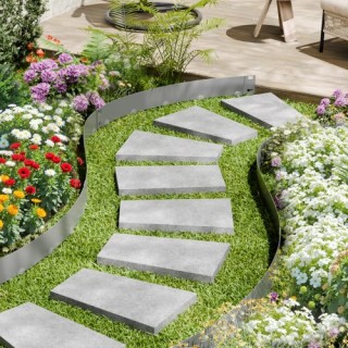 VEVOR Ανθεκτική Μεταλλική Περιμετρική Λωρίδα Κήπου σε Σκούρο Γκρι D... VEVOR Ανθεκτική Μεταλλική Περιμετρική Λωρίδα Κήπου σε Σκούρο Γκρι D...